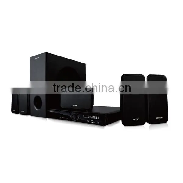 Classic 5.1ch home theater speaker system of 120W with metal grill
