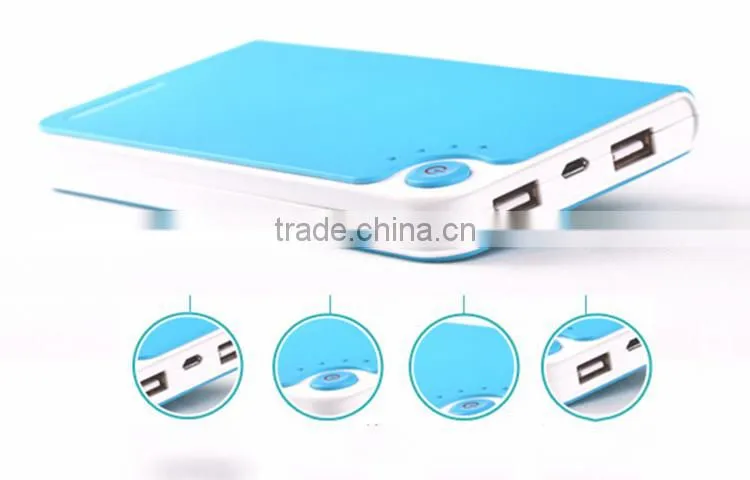 book shape 7200mAh laptop power bank for smartphone