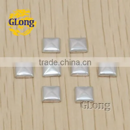 6mm Hot Fix Pyramid Aluminum DIY For clothing bag shoe Accessories Free Shipping #GT101-6Z(001)