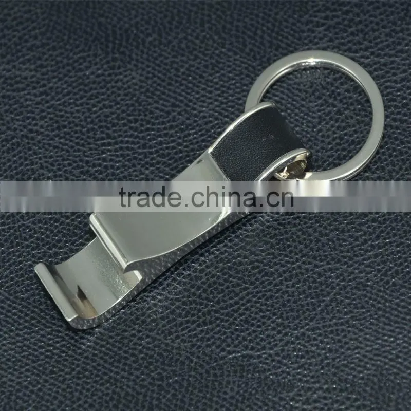 wholesale high quality metal bottle opener keychain with custom logo