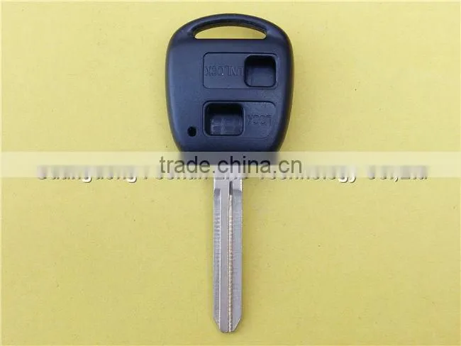 Big Discount Toyota 2 button remote key blank case with metal logo