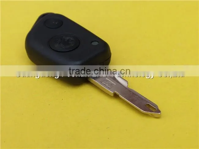 keyless entry remote key case shell replacement for peugeot 2 button 206 car key fob shell