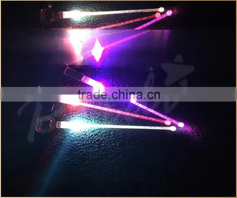 Wholesale high quality led glow swizzle stir sticks light in the dark