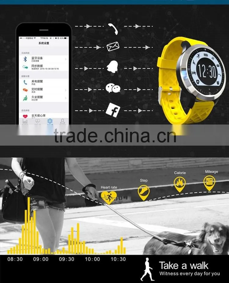 F69 Waterproof Smart Watch IP68 Professional for Swiming Helthy Heart Rate Sleep Monitor Anti Lost Smartwatch for Iphone 6S 6 5