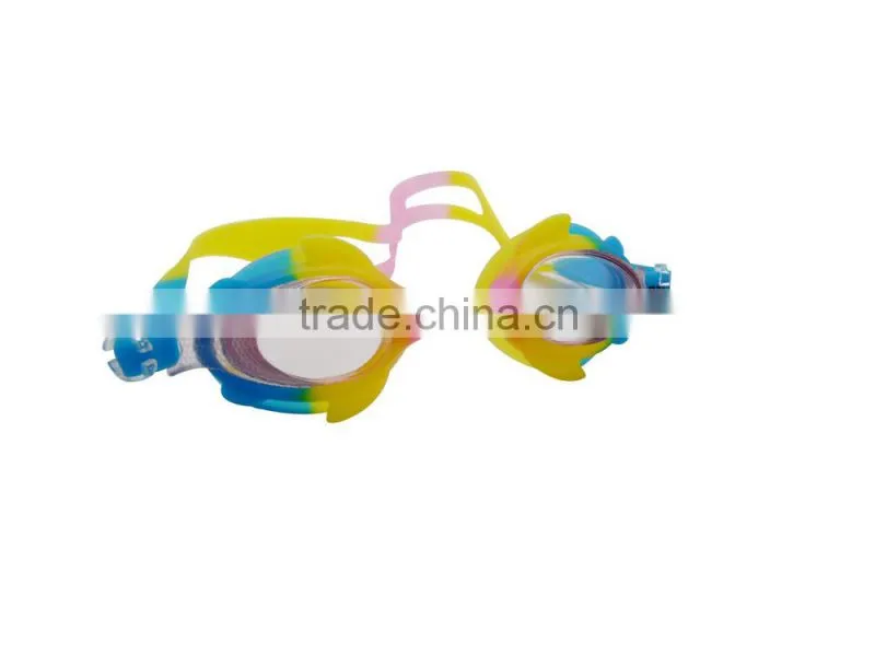 mirror coating thin headstrap silicone material swim goggle