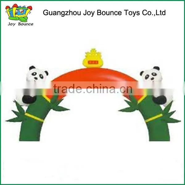 2015 funny inflatable new panda arch for outdoor decoration