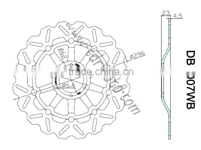2% Discount high performance brake disc rotors for dirt bike pit bike racing bike motorcycle
