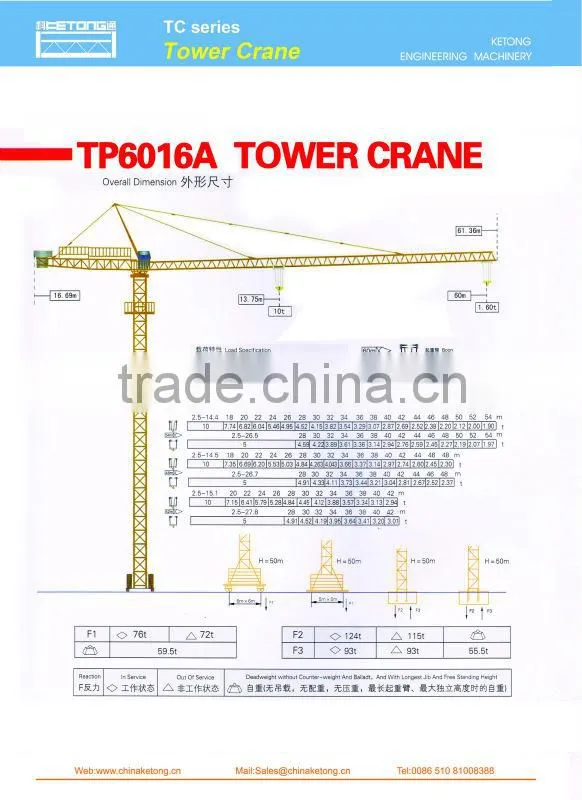 TC6016 Tower Crane