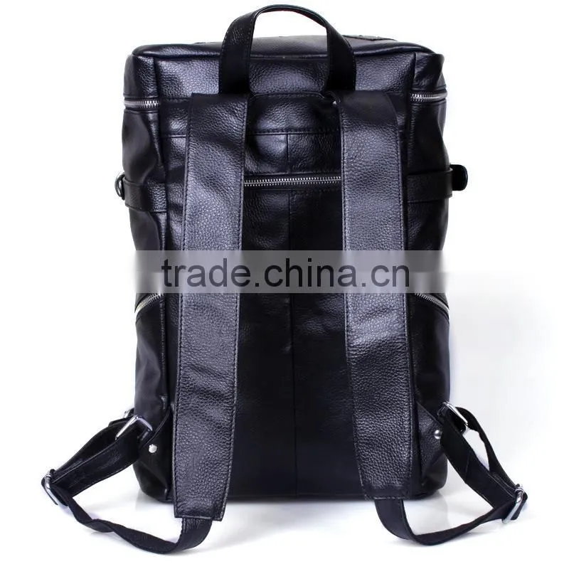2016 fashion design backpack portable leather backpack large capacity men's bag