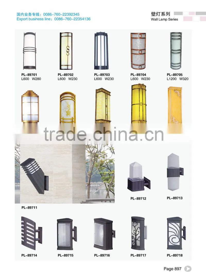 Classical wall light 20w-100w 100-240v hot sale