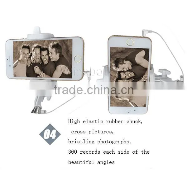 High quality extendable monopod smartphone selfie stick