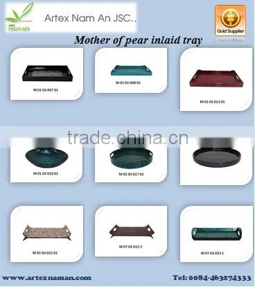New 2016 Popular Design Eggshell Inlaid Trays / High quality Trays from Vietnam