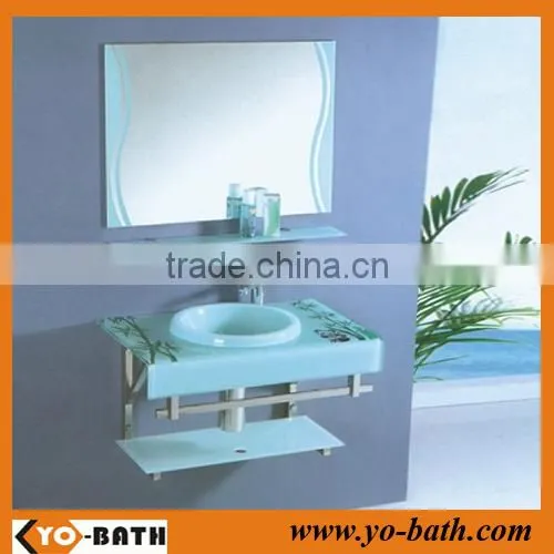High quality designer furniture, glass bathroom furniture YO-G070