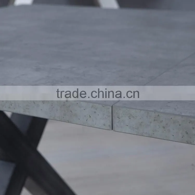 2016 Popular Marble Fiber Dining Table Set