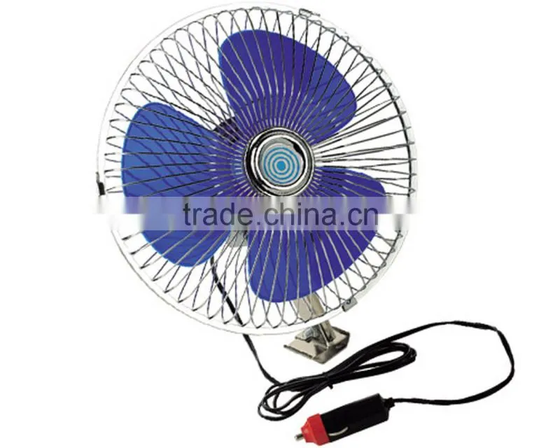 Factory selling of 12v 8 inch oscillating car fan(ce/rohs)
