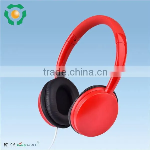Colorful 3.5mm silent disco headphone, on ear stereo foldable headphone
