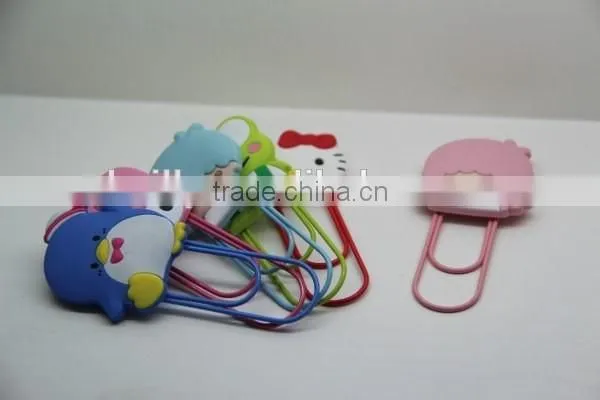 3D carton design bookmarks for books silicone bookmarks