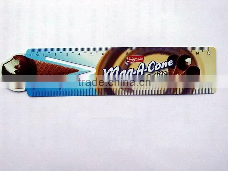 Multifunction cartoon plastic pvc bookmark ruler