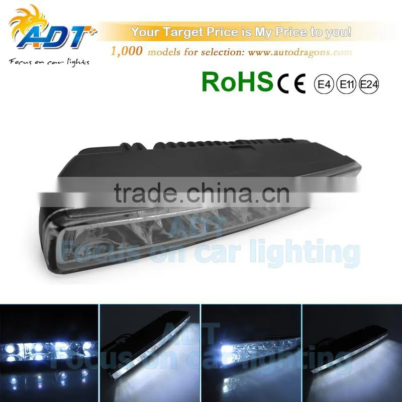 2 pcs Car 6 LED DRL Driving Daytime Running Day LED Light Head Lamp Super White
