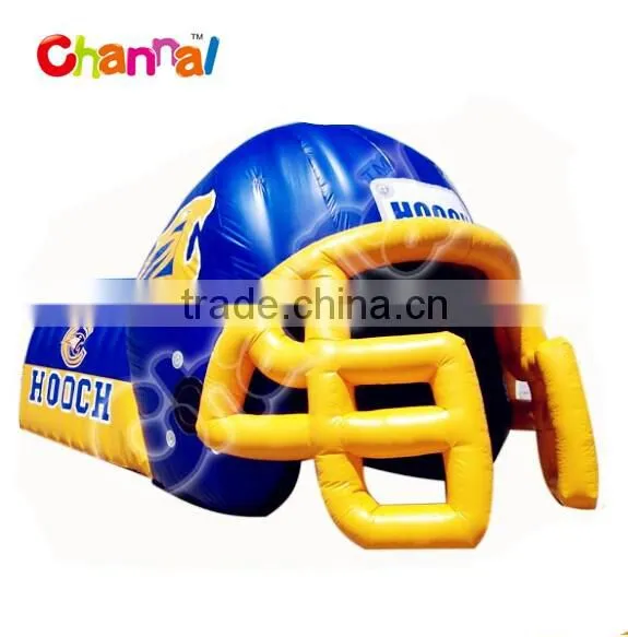 Football Helmet Inflatable Sport Event Customized Design Inflatable Tunnel Helmet