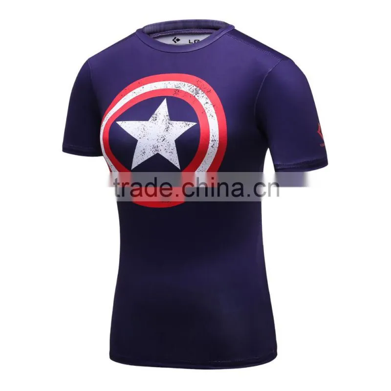 Women Avengers Dawn Of Justice Bat-man Vs Superman/Captain America/Wonder Women T Shirt Fitness Tee Tops