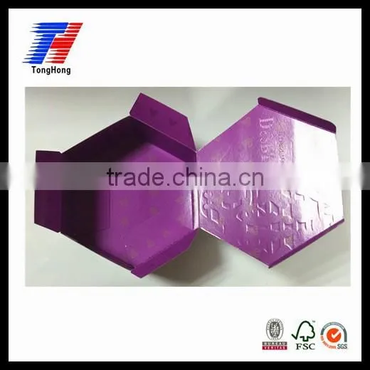 manufacturer popular style custom matt black cardboard box with silk screen printing spot UV
