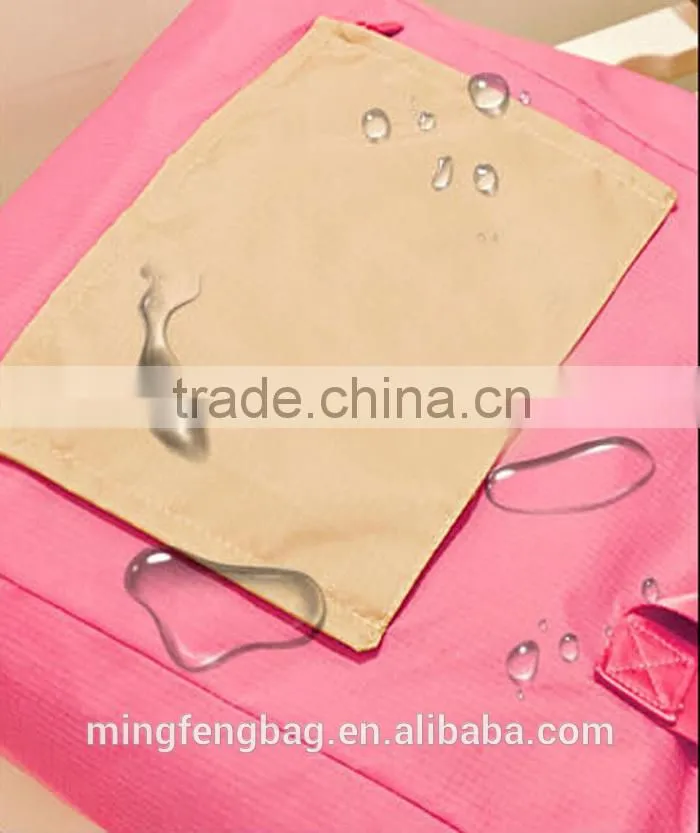 Custom Super Large Waterproof 600D Oxford Folding Tote and Shoulder Portable Fashion Traveling and Shopping Bag for Women