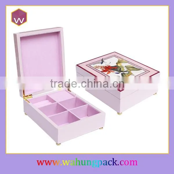 Vintage Wood Painting Music Boxes Handmade Grand Piano Musical Box