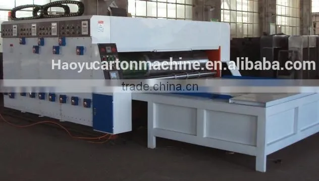 Semi-automatic Carton Box Flexo Printing Slotter Die Cutter Machinery