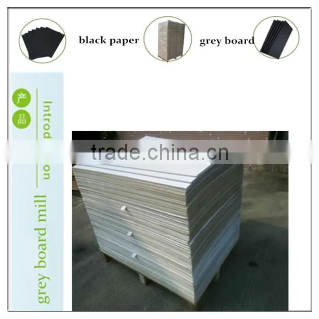800g recycled pulp grey back laminated white back cardboards