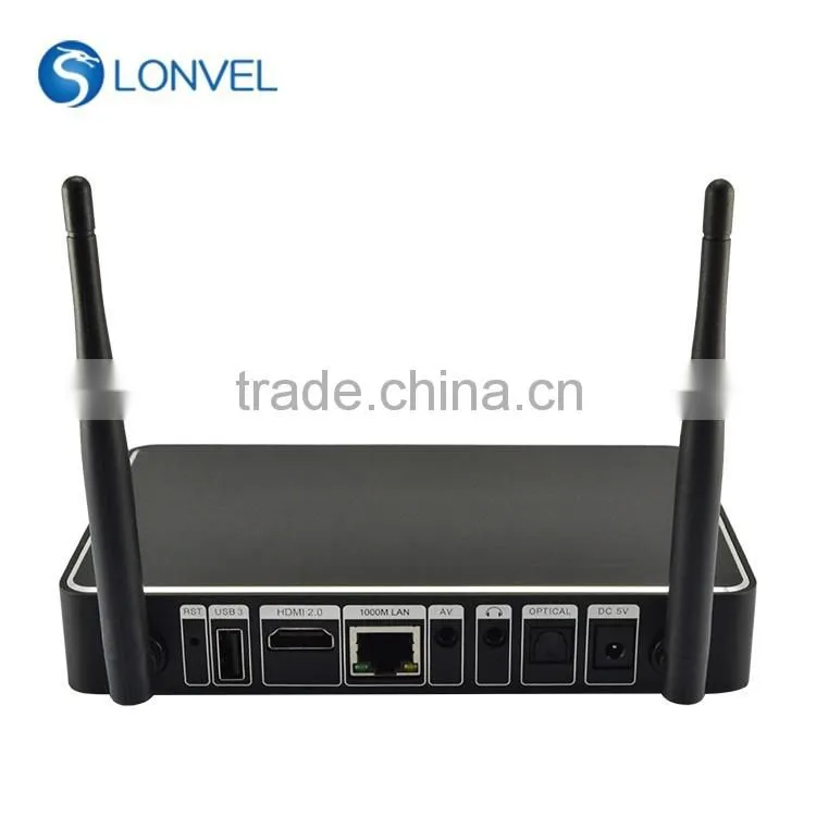 2016! QuadCore Aluminum case Amlogic S905 TV box Bluetooth 4.0 Box
