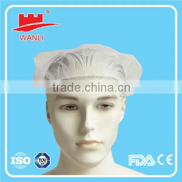 Nylon hairnet /nylon cap/disposable nylon hat