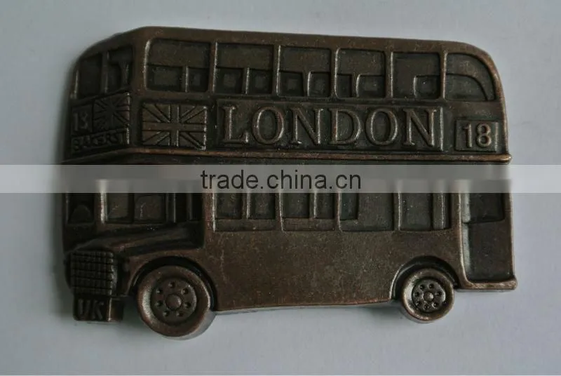 "Old LONDON BUS" metal fridge magnet