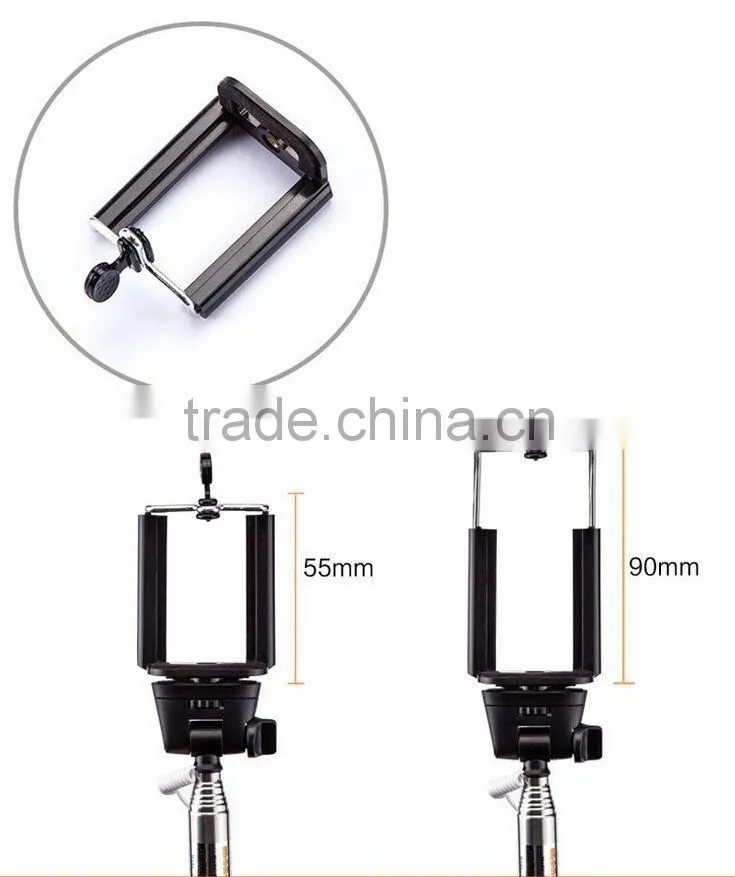 Selfie Extendable Wired Remote Shutter Handheld Selfie Stick Monopod For Phone