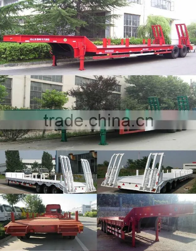China hot sale,LUFENG brand two axles low-bed semi-trailer for heavy and large machines