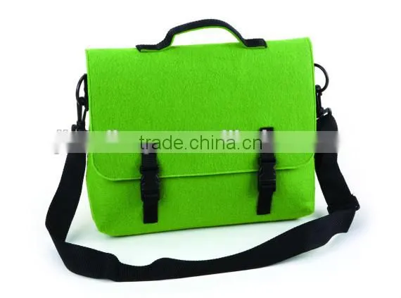 High quality message felt shoulder bag