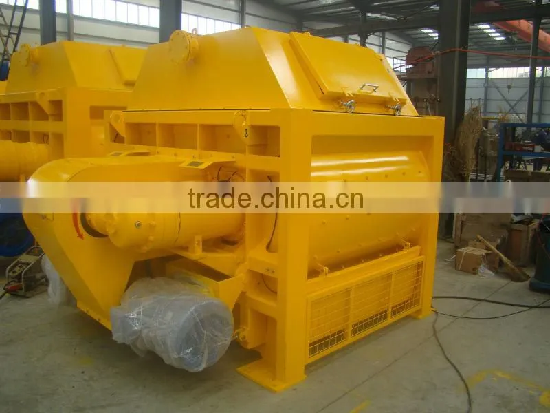 High capacity 2000L twin shaft concrete mixer