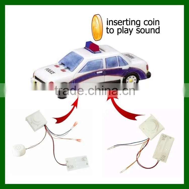 Inserting coin sound module for money bank