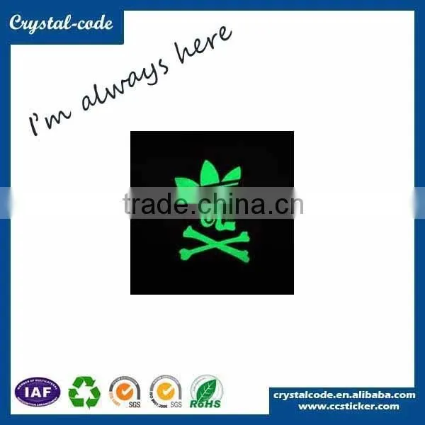 Eco-friendly glow in dark luminous label
