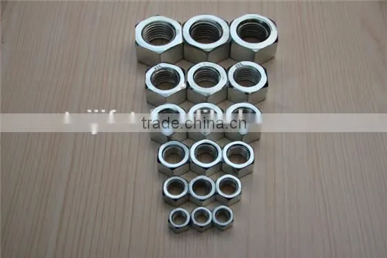 electro galvanized stainless steel nut with stud bolt