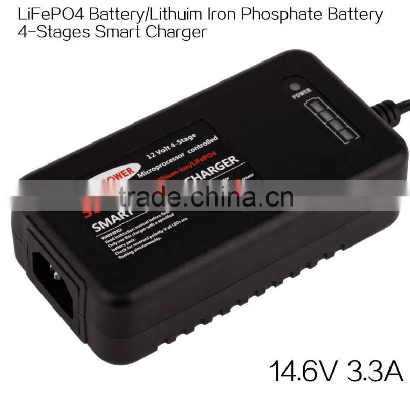 Car Motorbike Golf Trolley Boat Intelligent Maintenance 14.6V 3.3A Battery Charger