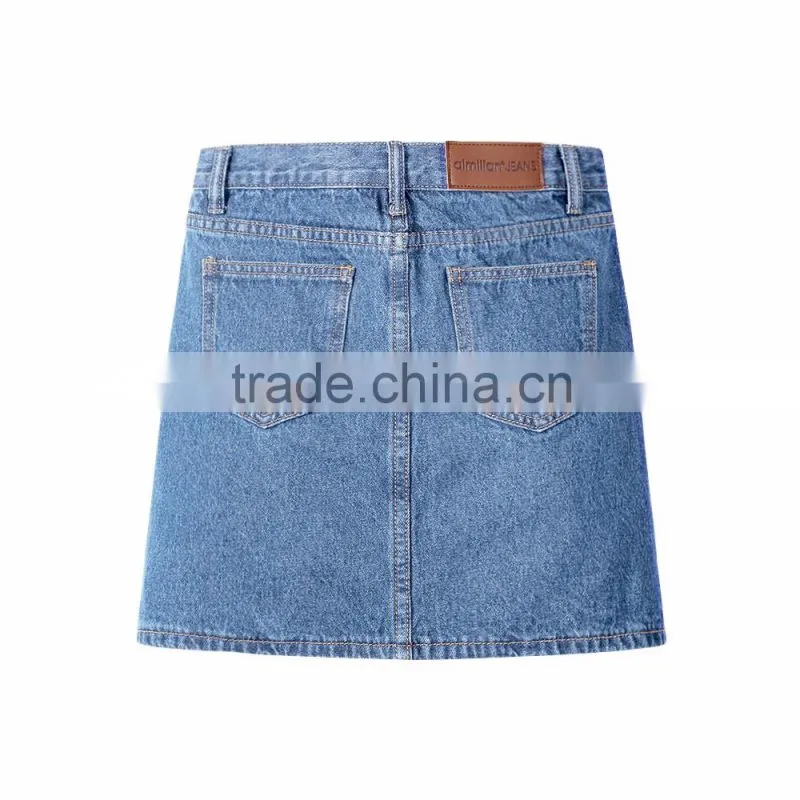 Hot Sale New style Popular 100%cotton jean skirts for women skirt SK-01