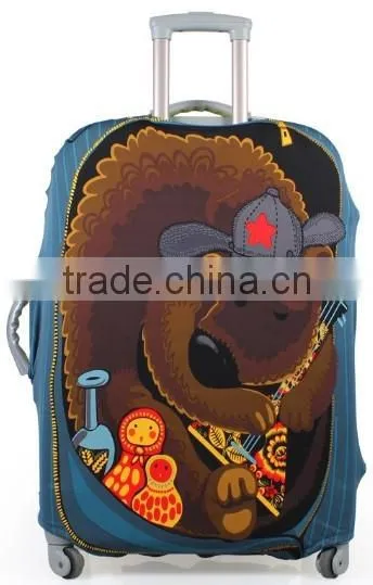 Spandex Luggage Cover, Suitcase Cover With Printing, Elastic Luggage Cover