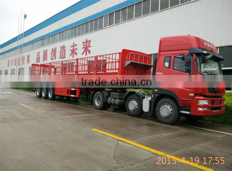 3 Axle 60 Ton Side Wall Semi Trailer