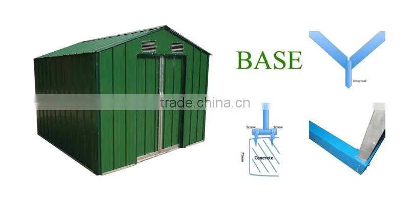 Professional Factory Metal Garden Shed / Garage