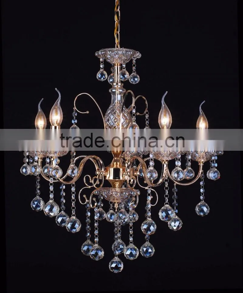 WD-1802-3/5/6/8 Luxurious Iron K9 Top Crystal Chandelier