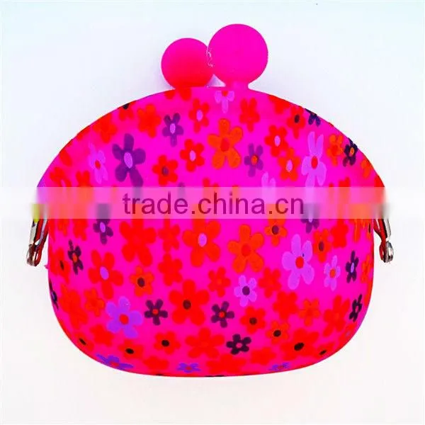 Candy colors silicone waterproof bag/silicone purse and bag/silicone make up bag