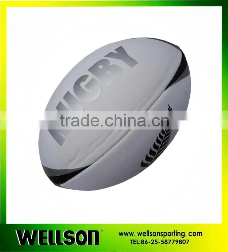 Full size machine sewn neoprene rugby ball