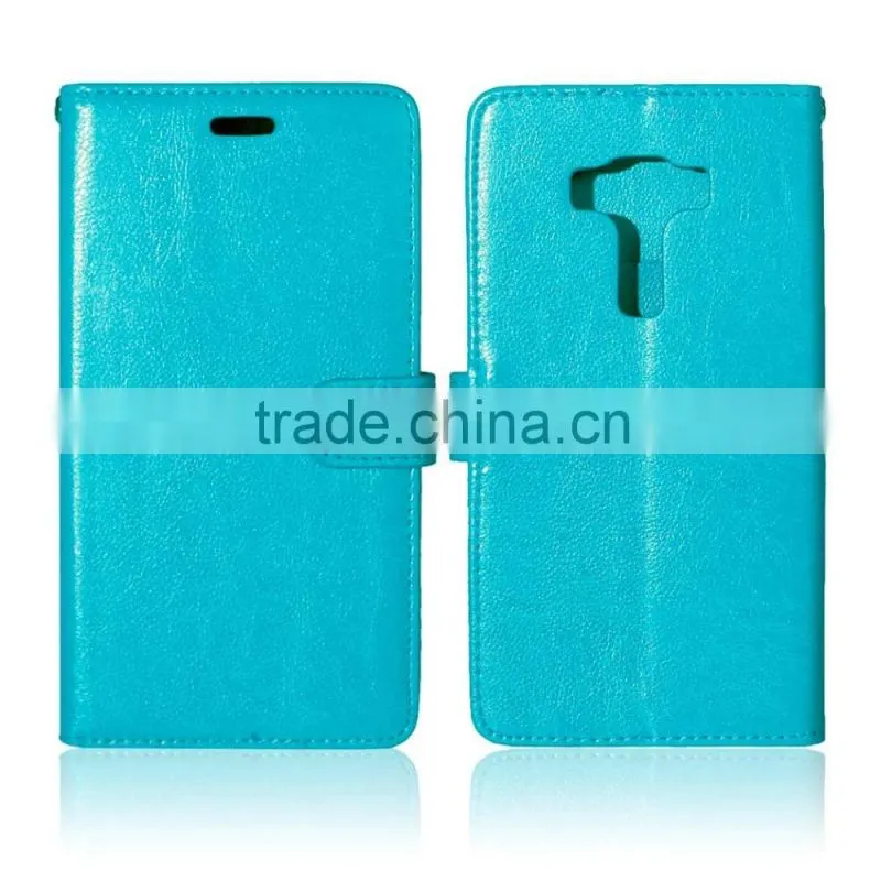 PU Leather Cell Phone Flip Wallet Kickstand Case for ASUS ZenFone 3 Deluxe ZS570KL 5.7
