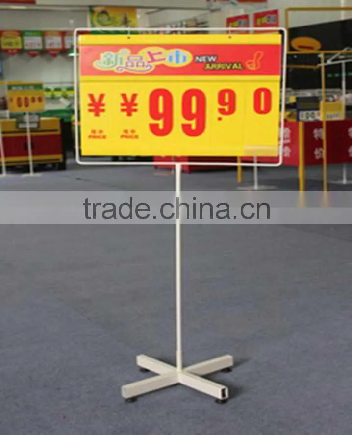 RH-POP02 Hot selling poster display stand supermarket pop display stand heavy duty metal display stand
